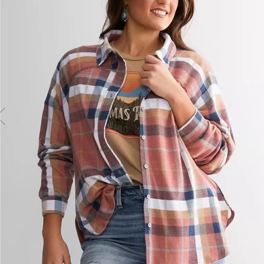 BRAND NEW OLD NAVY CLASSIC LONG SLEEVES FLANNEL WOMEN"S SHIRT